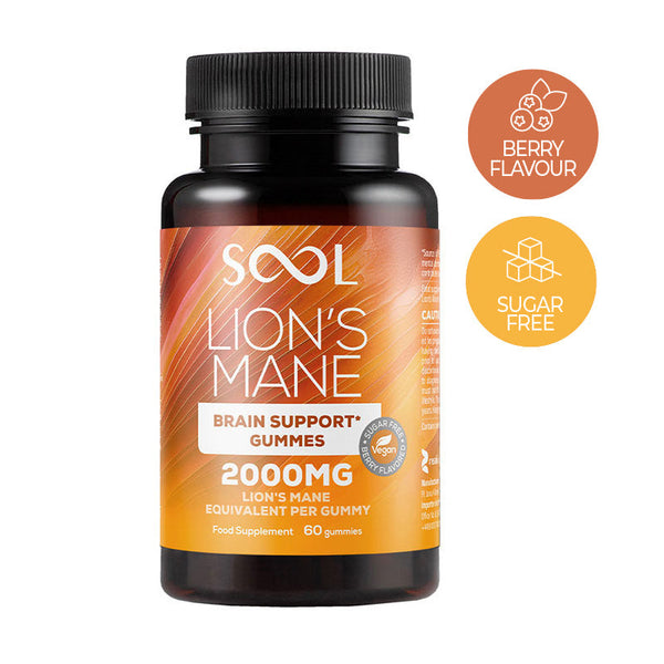 Lion's Mane Mushroom Gummies 60pcs - Berry Flavour - Brain Support Reakiro | NaturaPoint