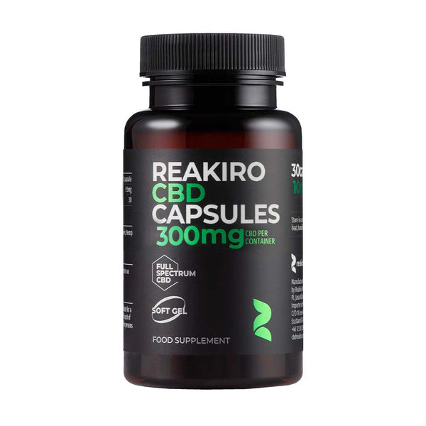 Cápsulas de CBD 300mg 30 unidades - Espectro Completo Reakiro | NaturaPoint