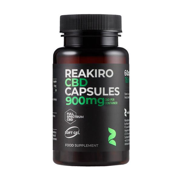 Cápsulas de CBD 900mg 60 unidades - Espectro Completo Reakiro | NaturaPoint