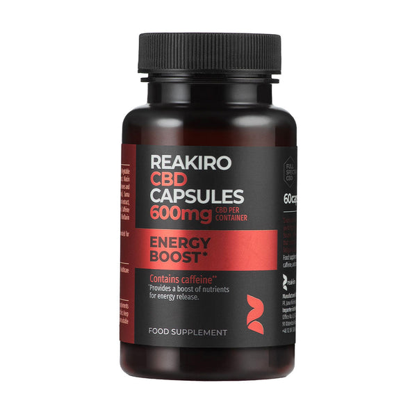 Cápsulas de CBD para Aumento de Energía 600mg Reakiro | NaturaPoint