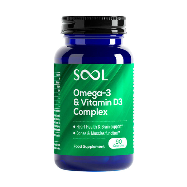 Omega-3 & Vitamin D3 Complex Soft Gel Capsules 90pcs Reakiro | NaturaPoint