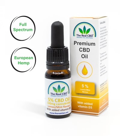 Aceite de CBD 5% con vitamin D3 – Sabor limon & menta The Real CBD | NaturaPoint